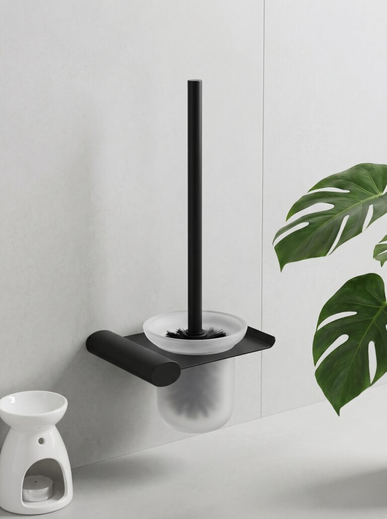 Stainless Steel Toilet Brush And Holder Set