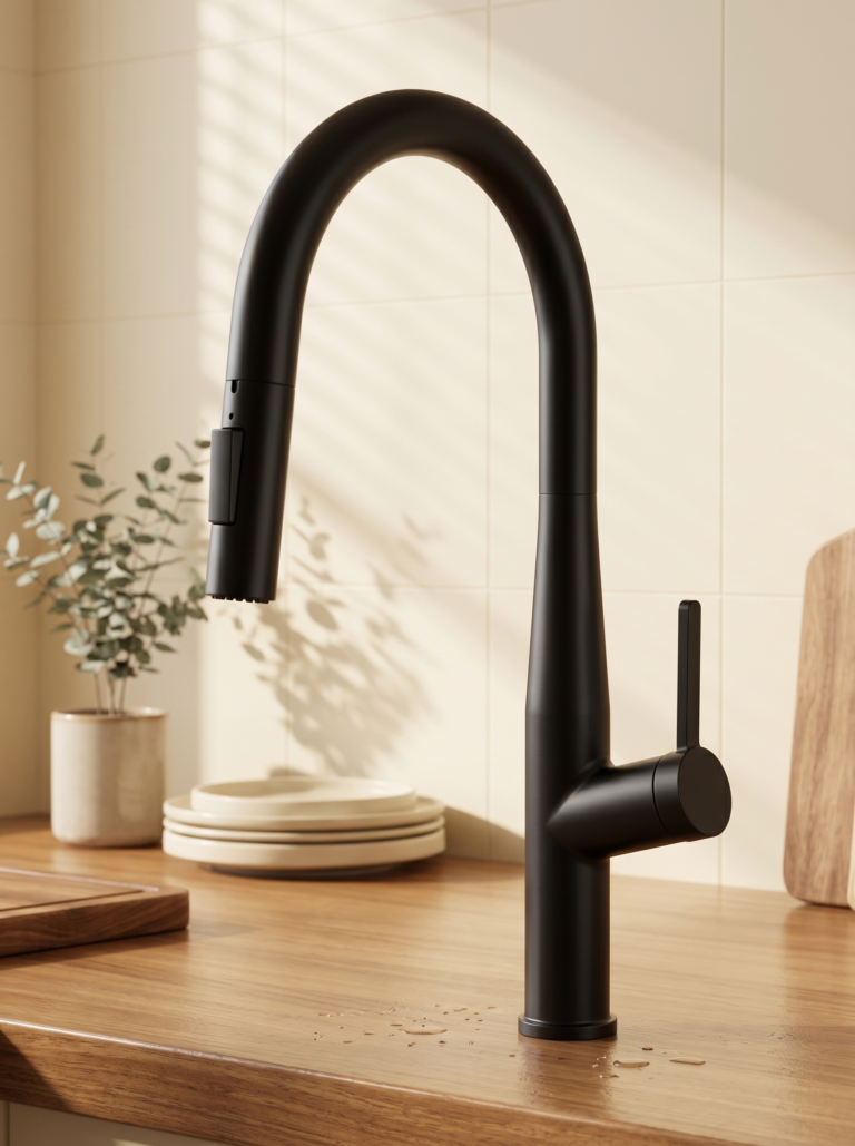 Gooseneck Stainless Steel Kitchen Sink Mixer