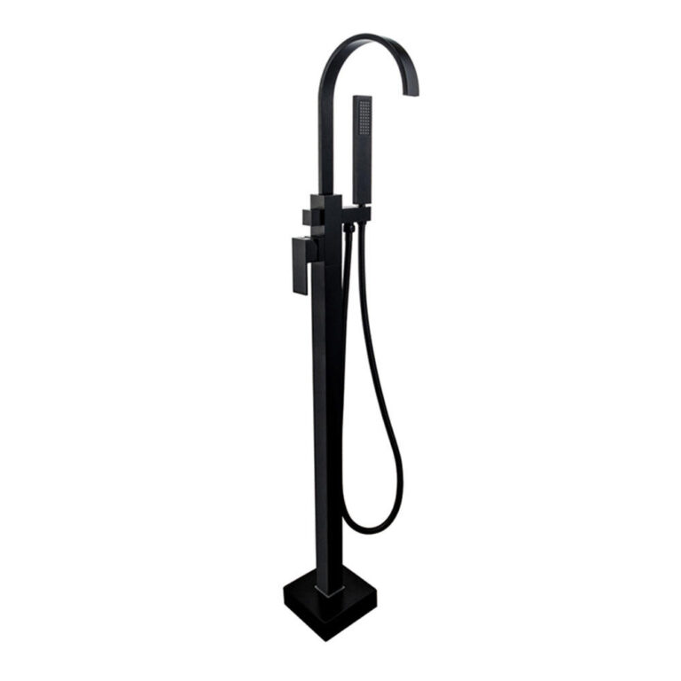 Square Single Handle Freestanding Bathtub Faucet