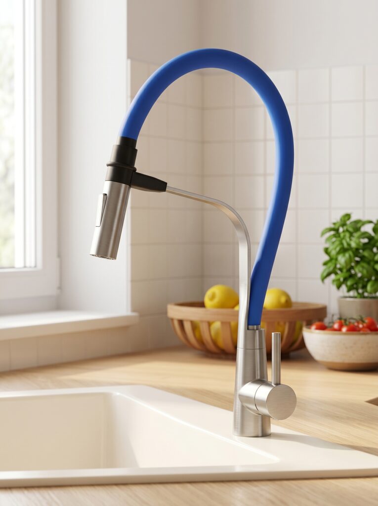 Stainless Steel Pull Out Sink Mixer With Silicone Tube