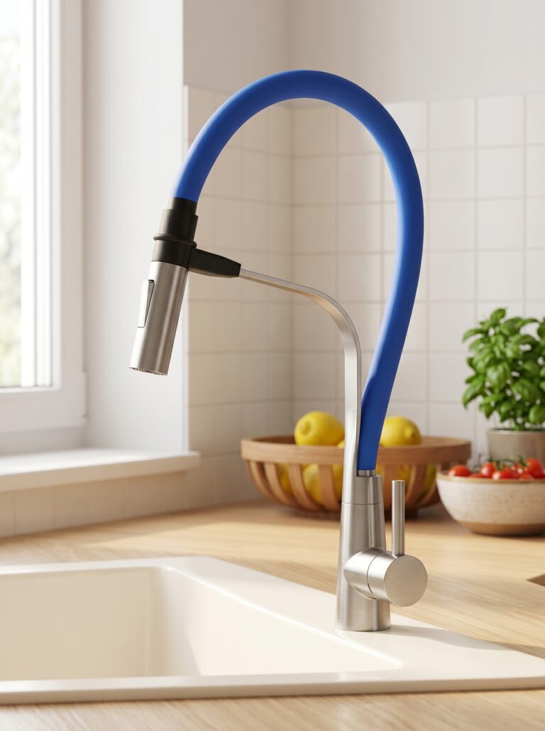 Stainless Steel Pull Out Sink Mixer With Silicone Tube