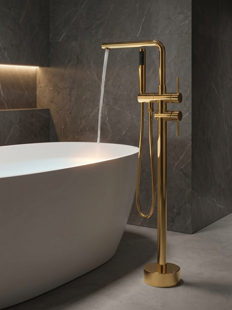 Brass Freestanding Bathtub Faucet