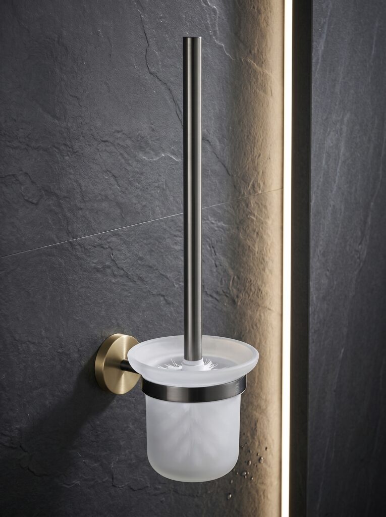 Stainless Steel Toilet Bowl Brush And Holder Set