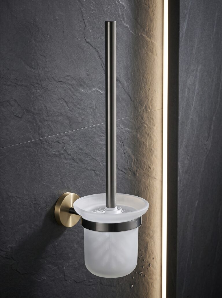 Stainless Steel Toilet Bowl Brush And Holder Set