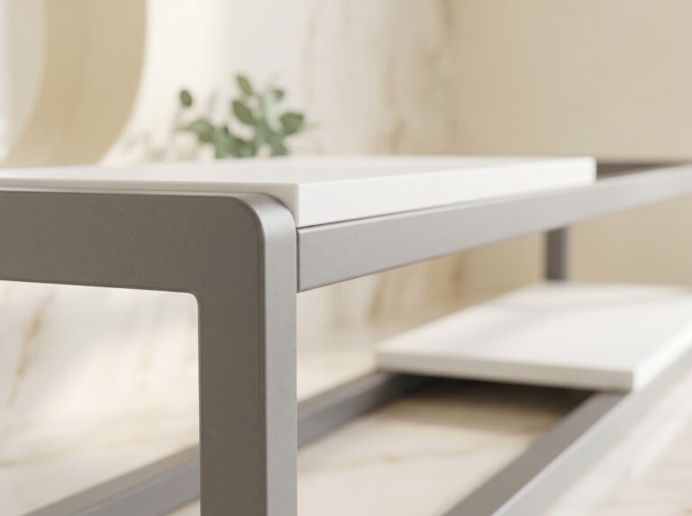 Stainless Steel Hand Towel Rack With Shelf