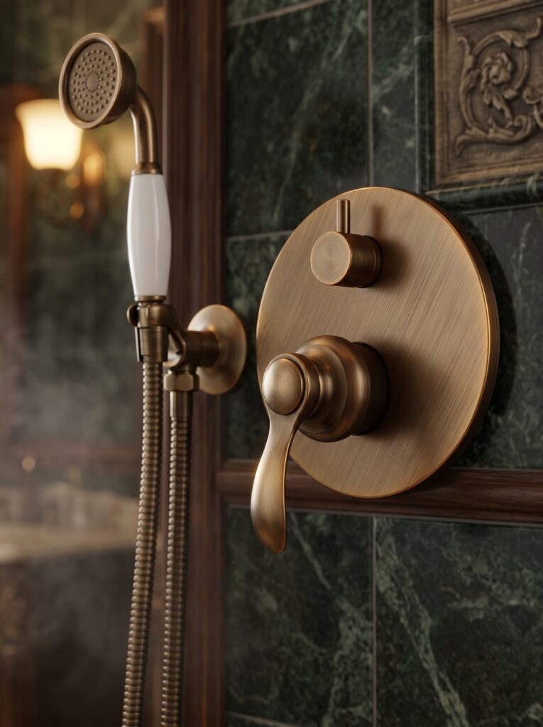 Modern Matt  Brass Rainfall Shower Mixers