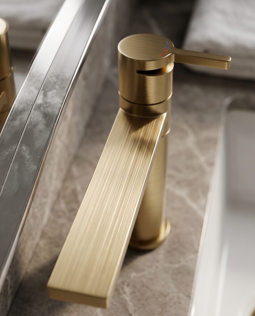 Brushed gold