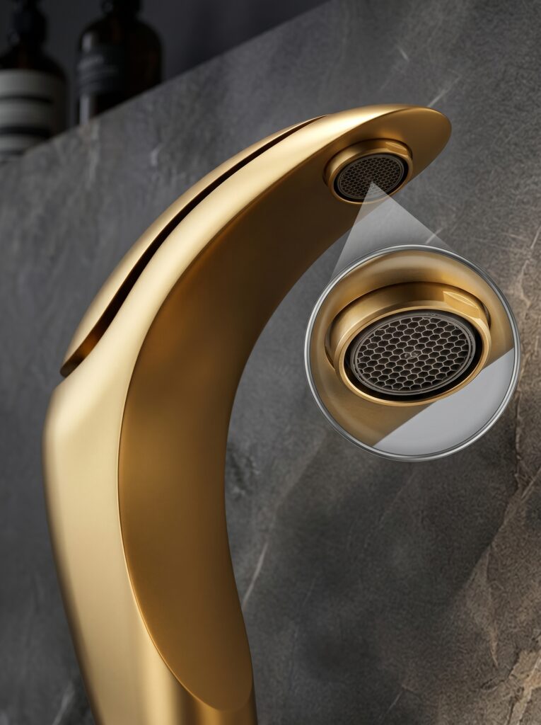 Brushed gold