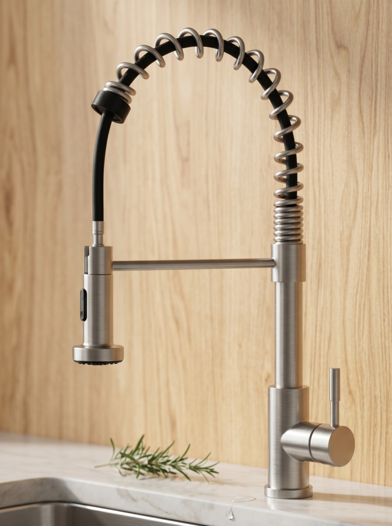 Commercial Stainless Steel Pull Down Kitchen Faucet