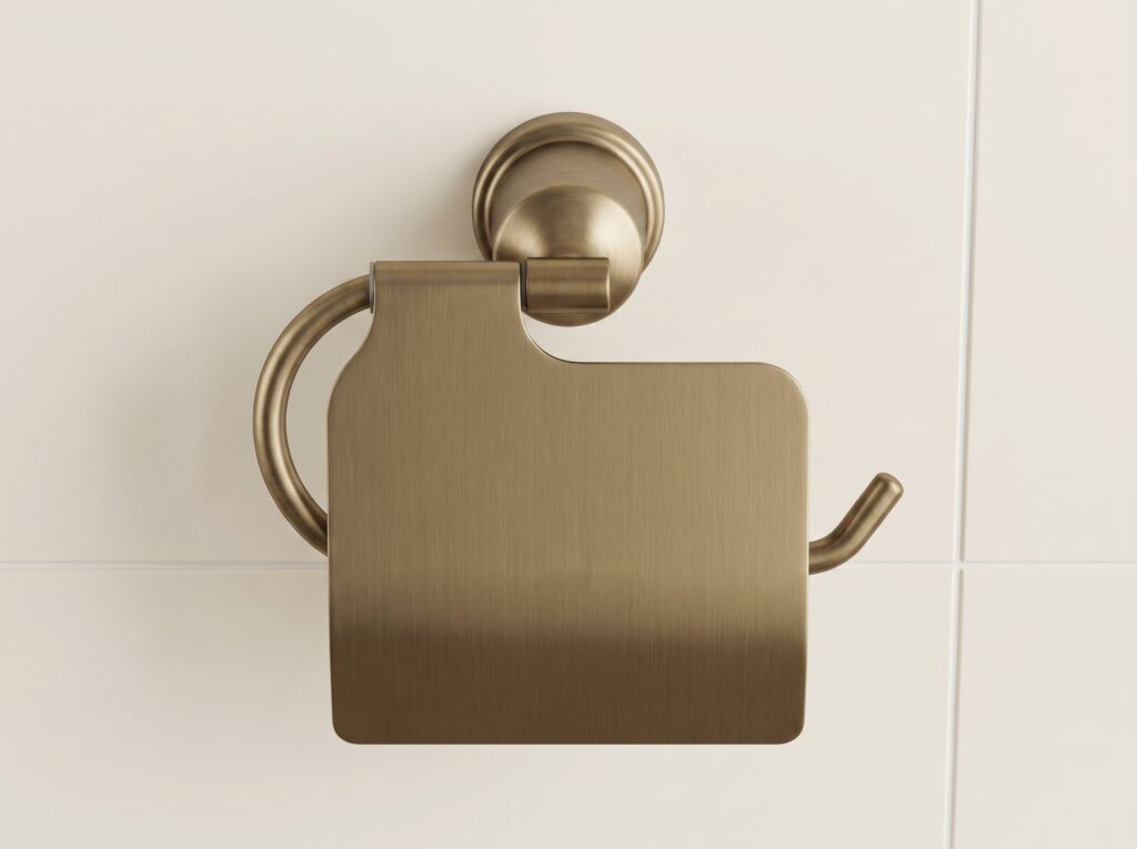 Stainless Steel Toilet Roll Holder With Cover