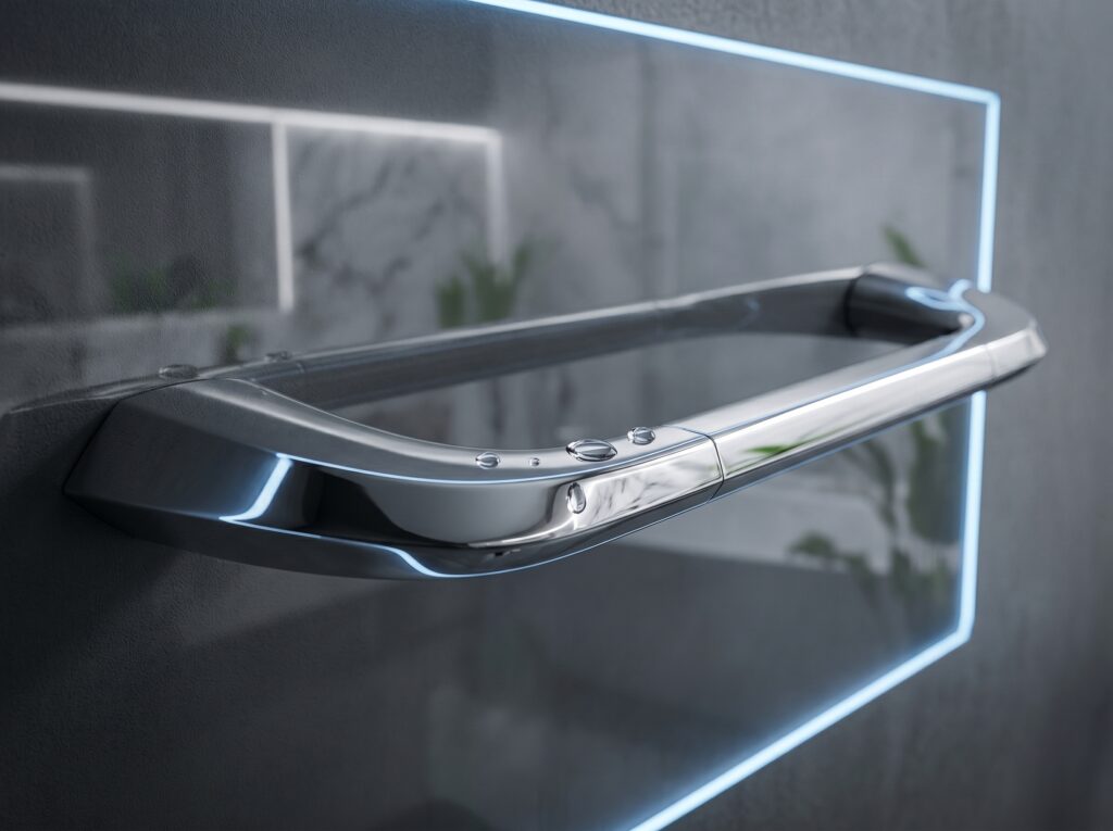 Zinc Alloy Short Type Chrome Towel Holder