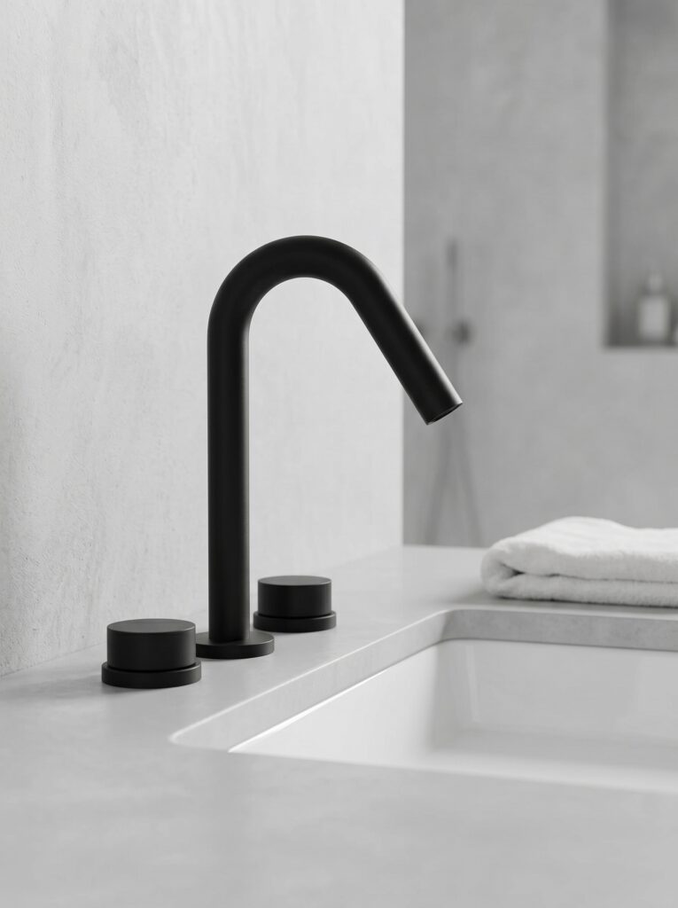Luxury matte black bathroom widespread faucet series comprehensive B2B selection matrix | WF007B