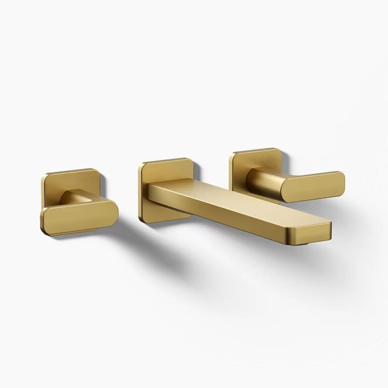 Title: Minimalist flat spout wall mounted faucet  | WF003G