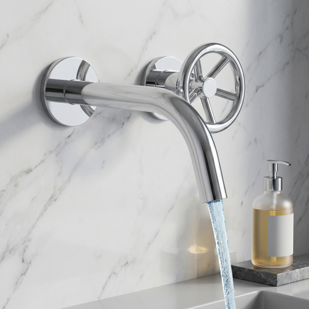 Industrial  wheel wall mounted faucet | WF002C